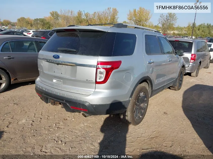 2012 Ford Explorer Limited VIN: 1FMHK8F86CGA56556 Lot: 40627169