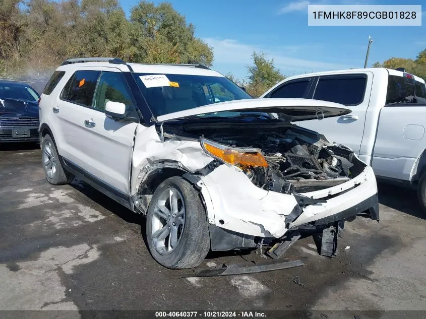 2012 Ford Explorer Limited VIN: 1FMHK8F89CGB01828 Lot: 40640377