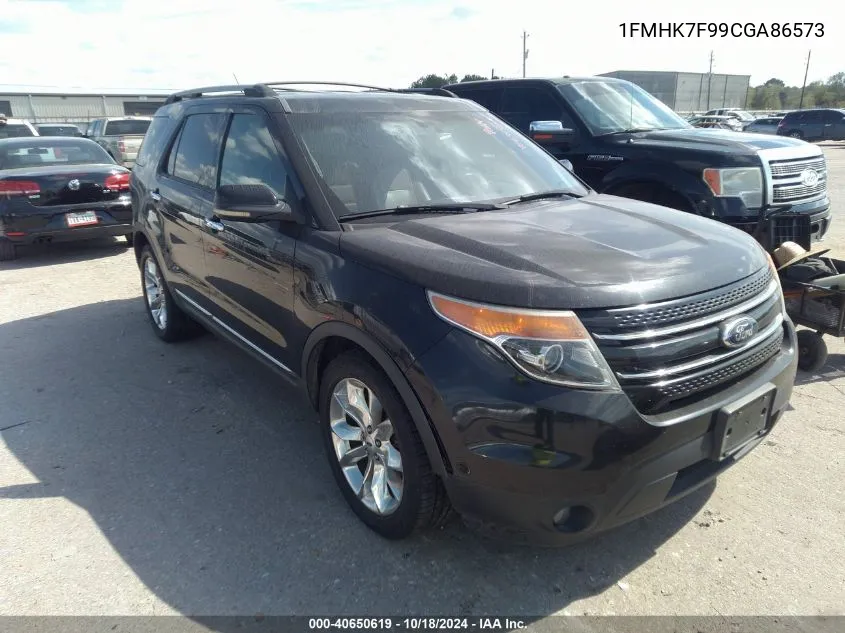 2012 Ford Explorer Limited VIN: 1FMHK7F99CGA86573 Lot: 40650619