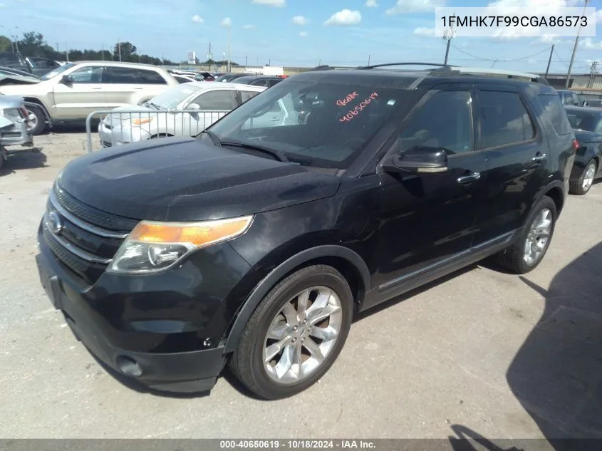 2012 Ford Explorer Limited VIN: 1FMHK7F99CGA86573 Lot: 40650619