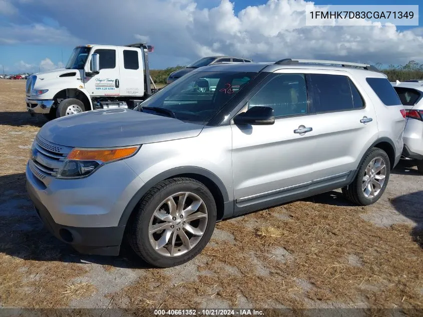 2012 Ford Explorer Xlt VIN: 1FMHK7D83CGA71349 Lot: 40661352