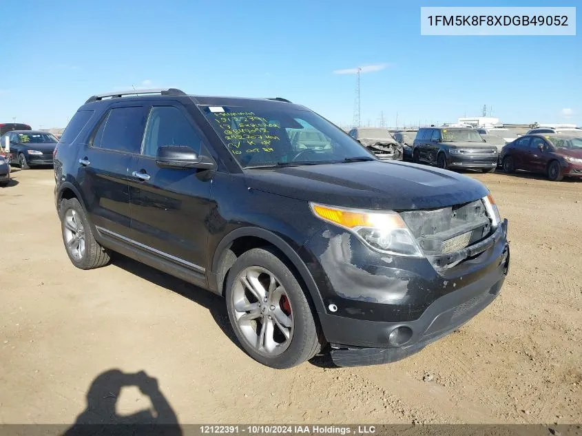 2013 Ford Explorer Limited VIN: 1FM5K8F8XDGB49052 Lot: 12122391