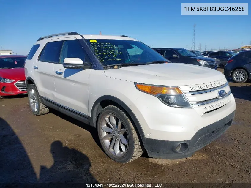 2013 Ford Explorer Limited VIN: 1FM5K8F83DGC46268 Lot: 12134041