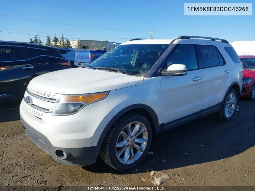 2013 Ford Explorer Limited VIN: 1FM5K8F83DGC46268 Lot: 12134041