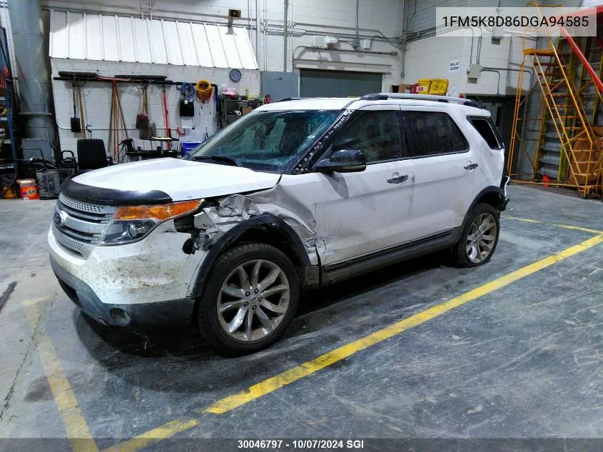 1FM5K8D86DGA94585 2013 Ford Explorer Xlt