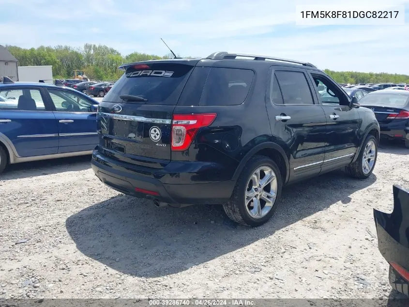 2013 Ford Explorer Limited VIN: 1FM5K8F81DGC82217 Lot: 39286740