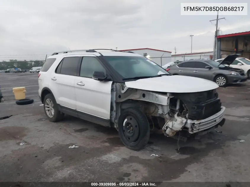 2013 Ford Explorer Xlt VIN: 1FM5K7D85DGB68217 Lot: 39309895