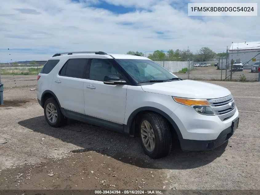 2013 Ford Explorer Xlt VIN: 1FM5K8D80DGC54024 Lot: 39434394