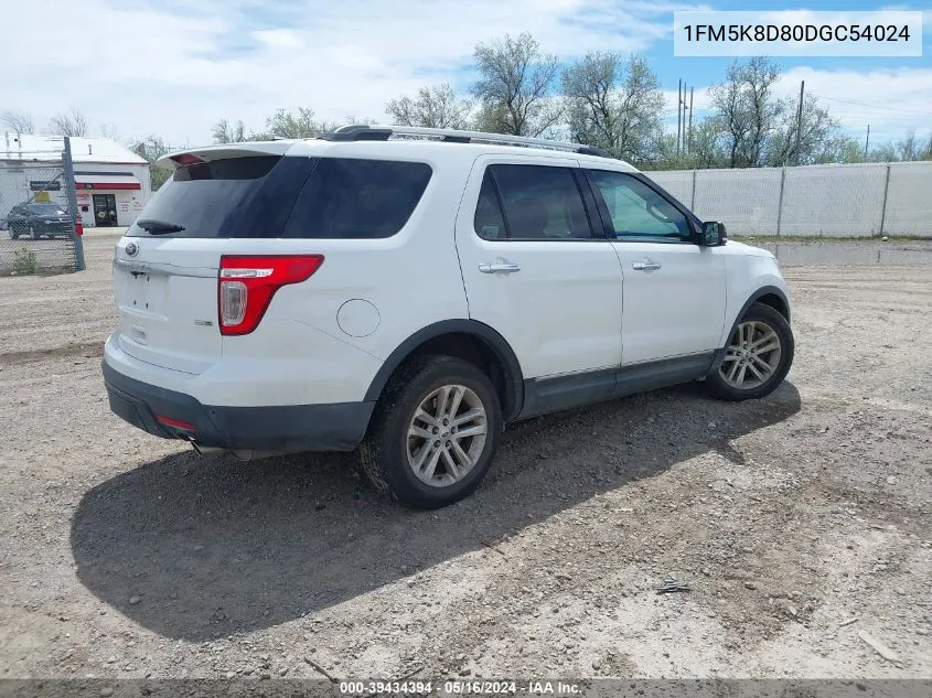 1FM5K8D80DGC54024 2013 Ford Explorer Xlt