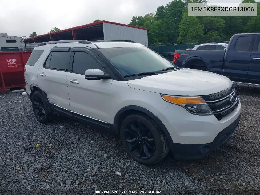 2013 Ford Explorer Limited VIN: 1FM5K8F8XDGB13006 Lot: 39435263