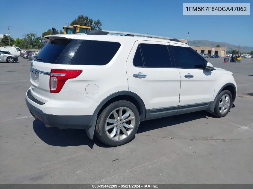 2013 Ford Explorer Limited VIN: 1FM5K7F84DGA47062 Lot: 39442209