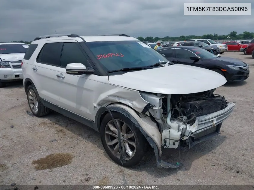 2013 Ford Explorer Limited VIN: 1FM5K7F83DGA50096 Lot: 39609923