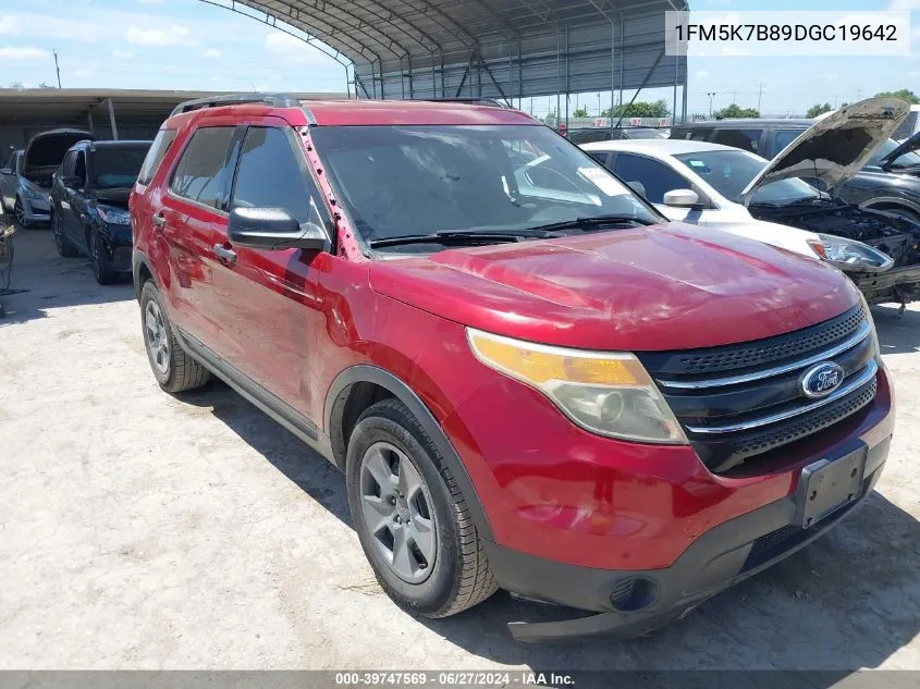 1FM5K7B89DGC19642 2013 Ford Explorer