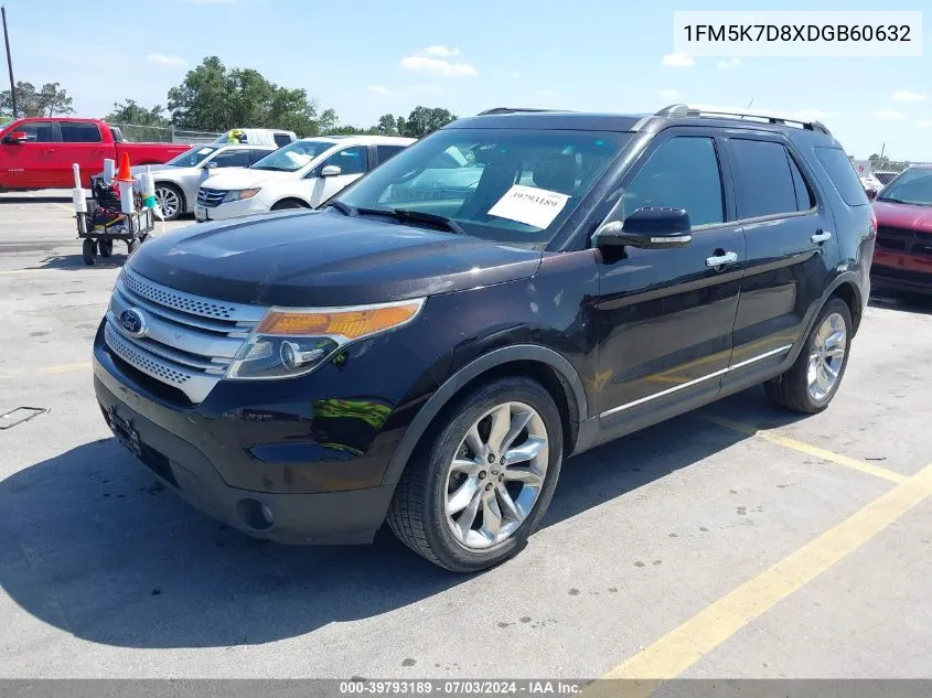 2013 Ford Explorer Xlt VIN: 1FM5K7D8XDGB60632 Lot: 39793189