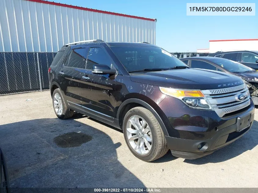 1FM5K7D80DGC29246 2013 Ford Explorer Xlt