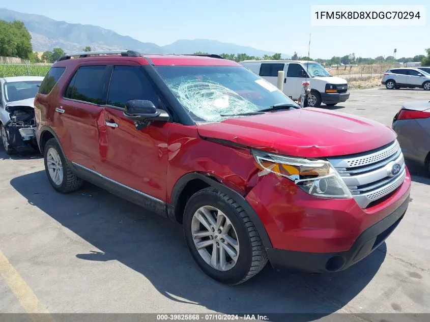 2013 Ford Explorer Xlt VIN: 1FM5K8D8XDGC70294 Lot: 39825868