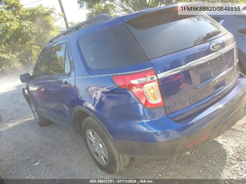 1FM5K8B82DGB48855 2013 Ford Explorer