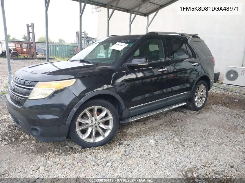 2013 Ford Explorer Xlt VIN: 1FM5K8D81DGA48971 Lot: 39836417