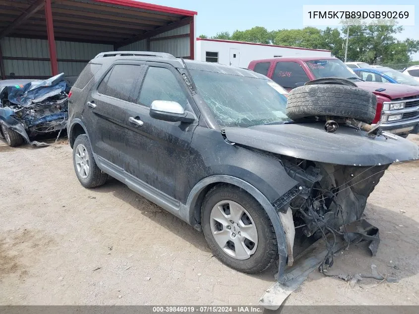 2013 Ford Explorer VIN: 1FM5K7B89DGB90269 Lot: 39846019