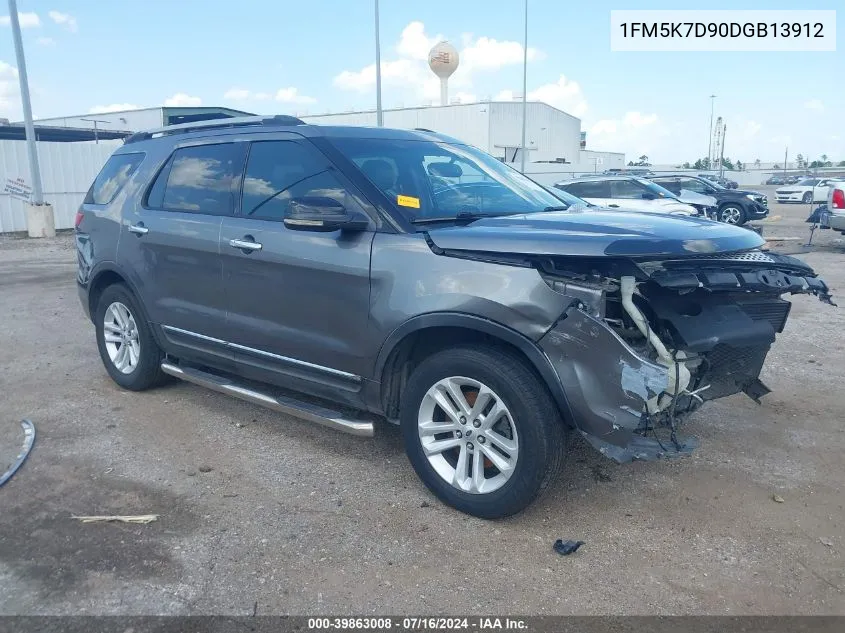 2013 Ford Explorer Xlt VIN: 1FM5K7D90DGB13912 Lot: 39863008