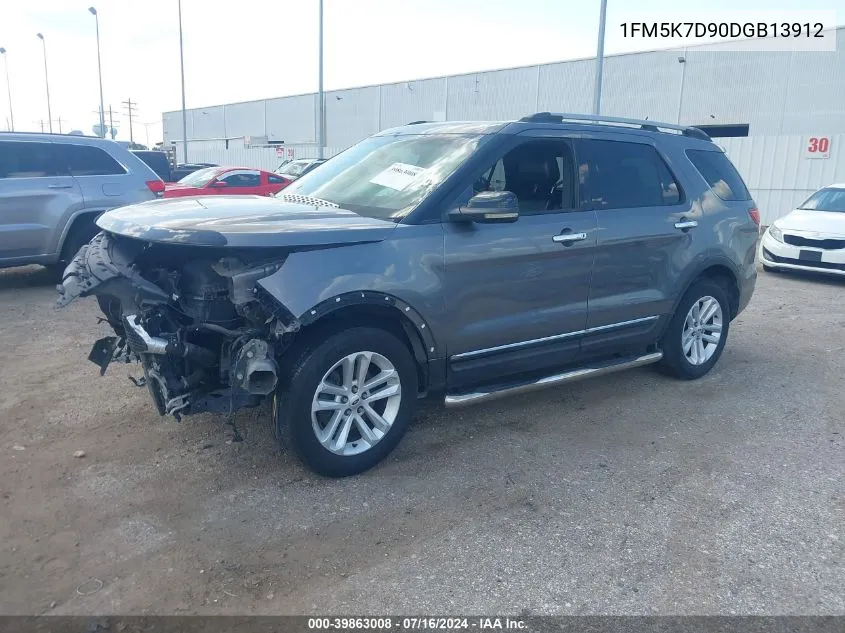 1FM5K7D90DGB13912 2013 Ford Explorer Xlt