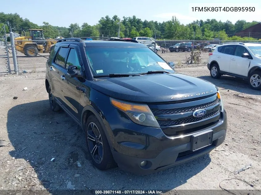 2013 Ford Explorer Sport VIN: 1FM5K8GT4DGB95950 Lot: 39871148