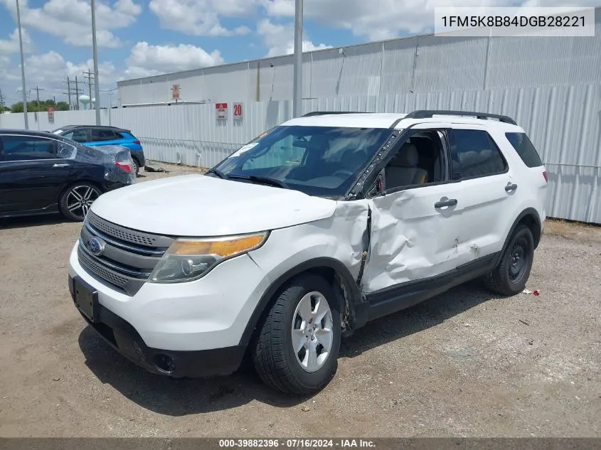 1FM5K8B84DGB28221 2013 Ford Explorer