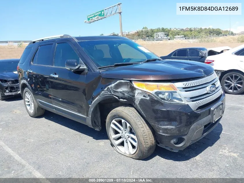 2013 Ford Explorer Xlt VIN: 1FM5K8D84DGA12689 Lot: 39901209