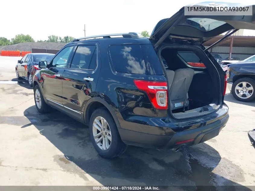 1FM5K8D81DGA93067 2013 Ford Explorer Xlt