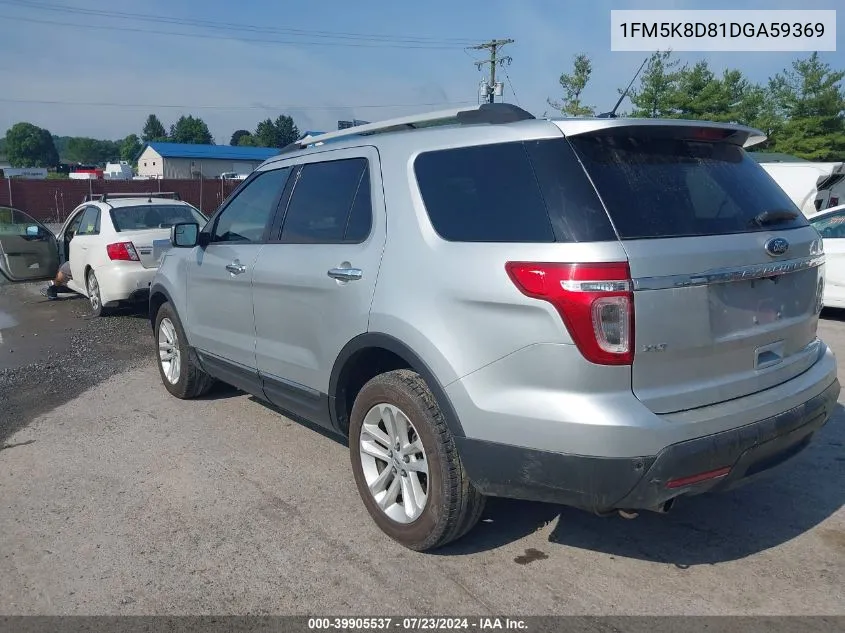 2013 Ford Explorer Xlt VIN: 1FM5K8D81DGA59369 Lot: 39905537