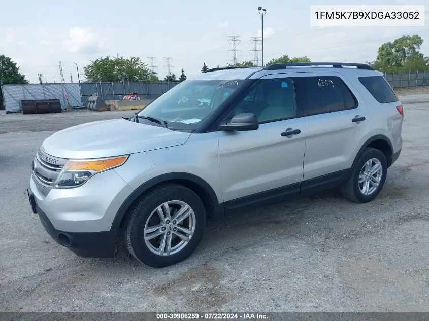 2013 Ford Explorer VIN: 1FM5K7B9XDGA33052 Lot: 39906259