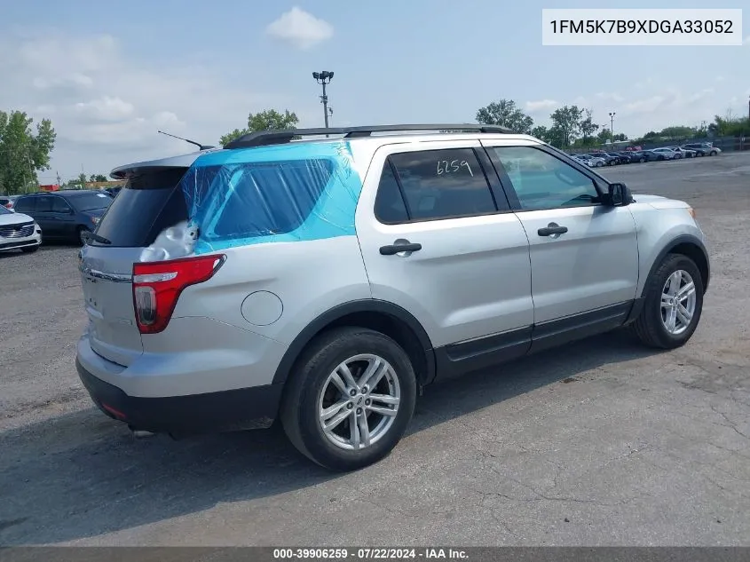 2013 Ford Explorer VIN: 1FM5K7B9XDGA33052 Lot: 39906259