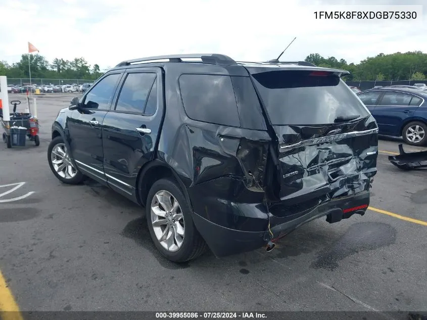 1FM5K8F8XDGB75330 2013 Ford Explorer Limited