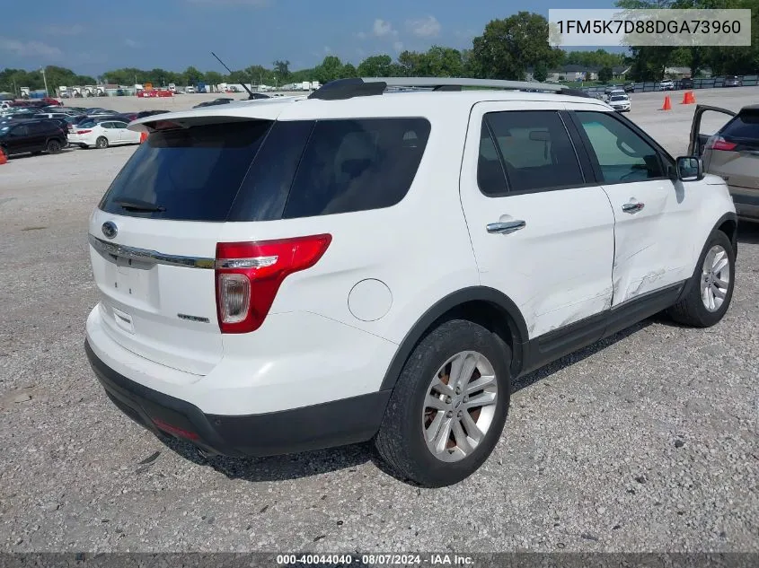 1FM5K7D88DGA73960 2013 Ford Explorer Xlt