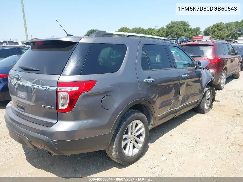 1FM5K7D80DGB60543 2013 Ford Explorer Xlt