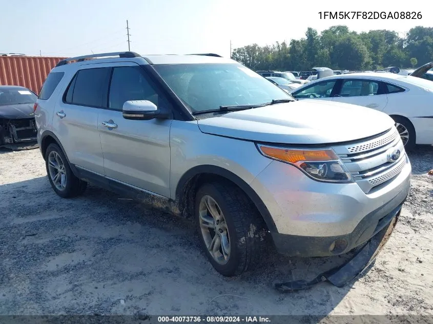 1FM5K7F82DGA08826 2013 Ford Explorer Limited