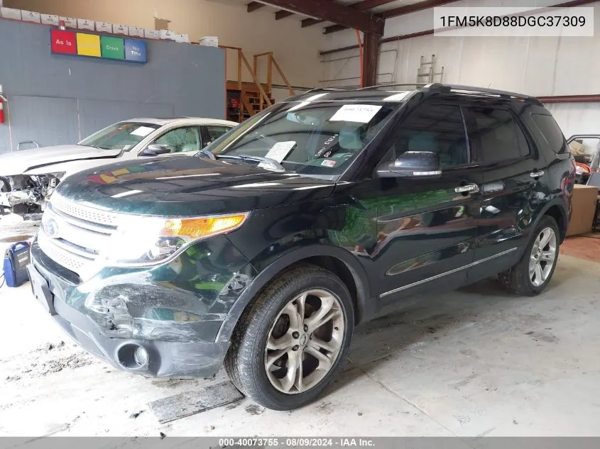 1FM5K8D88DGC37309 2013 Ford Explorer Xlt