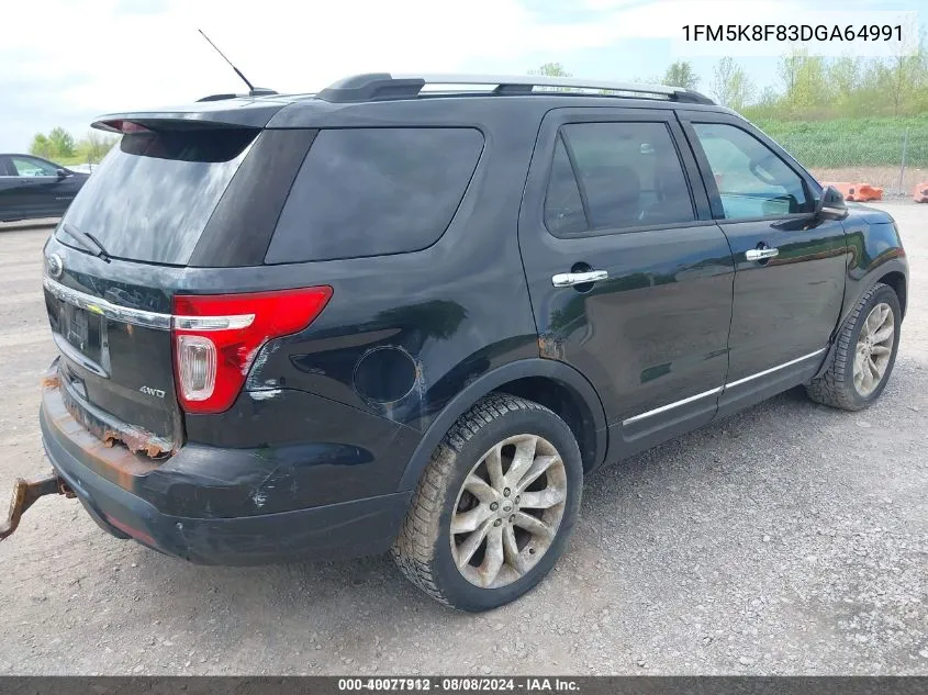 1FM5K8F83DGA64991 2013 Ford Explorer Limited