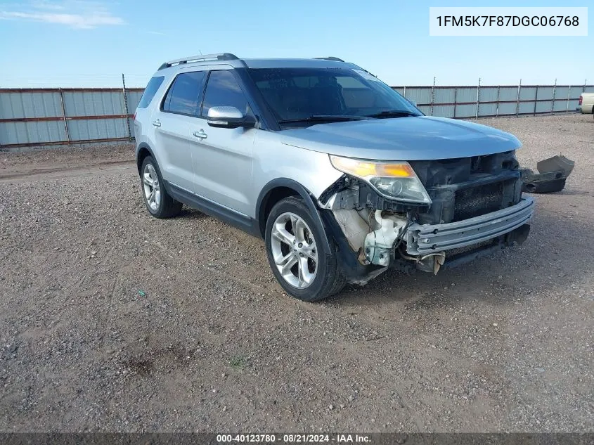 2013 Ford Explorer Limited VIN: 1FM5K7F87DGC06768 Lot: 40123780