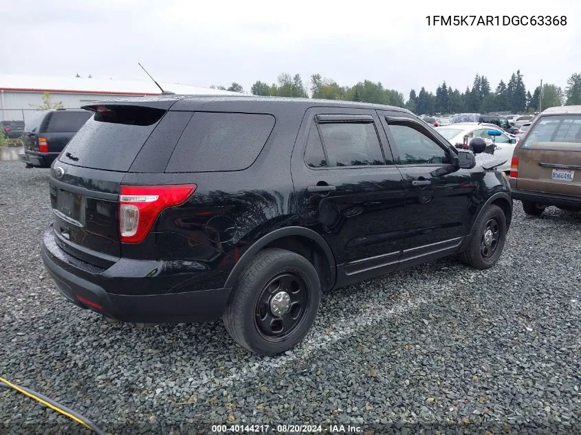 2013 Ford Explorer Police Interceptor VIN: 1FM5K7AR1DGC63368 Lot: 40144217