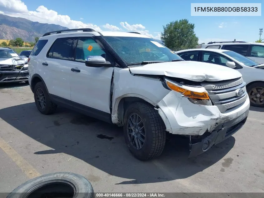 1FM5K8B80DGB58333 2013 Ford Explorer