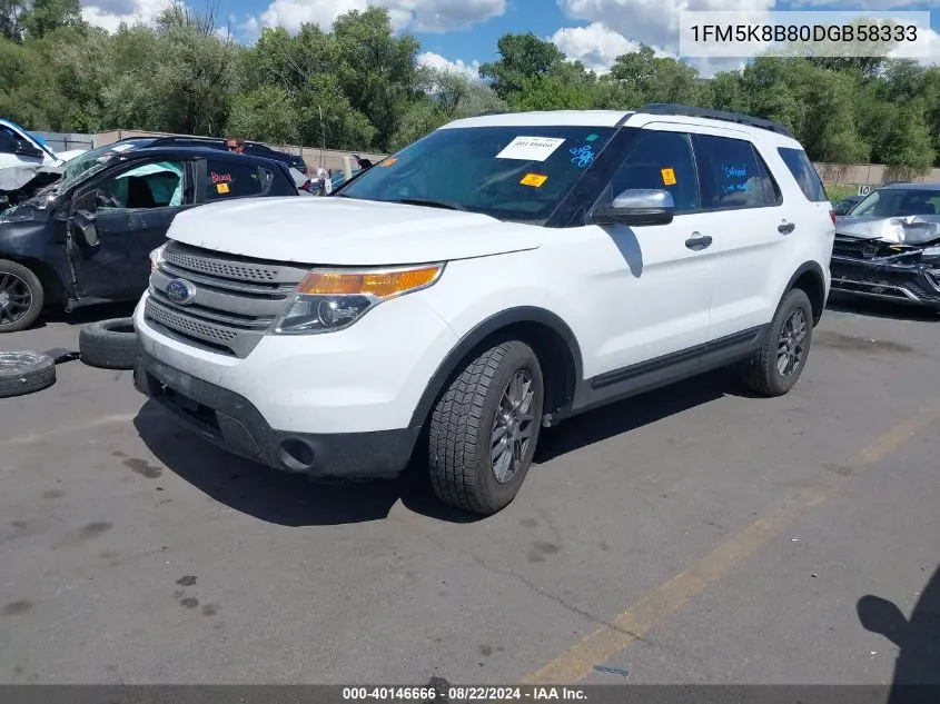 1FM5K8B80DGB58333 2013 Ford Explorer