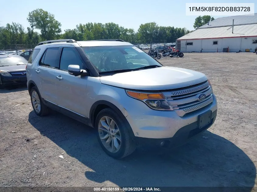 2013 Ford Explorer Limited VIN: 1FM5K8F82DGB83728 Lot: 40150159