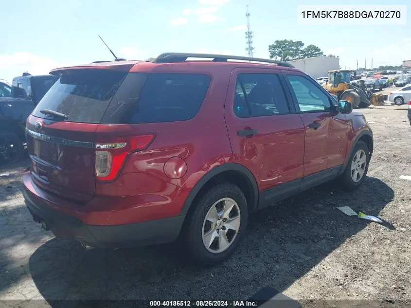 1FM5K7B88DGA70270 2013 Ford Explorer