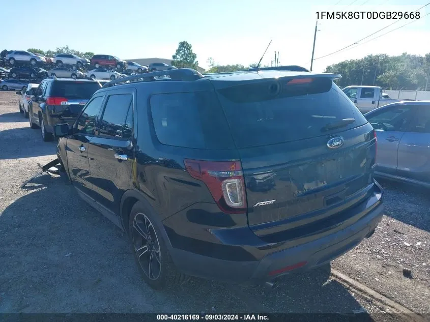 1FM5K8GT0DGB29668 2013 Ford Explorer Sport