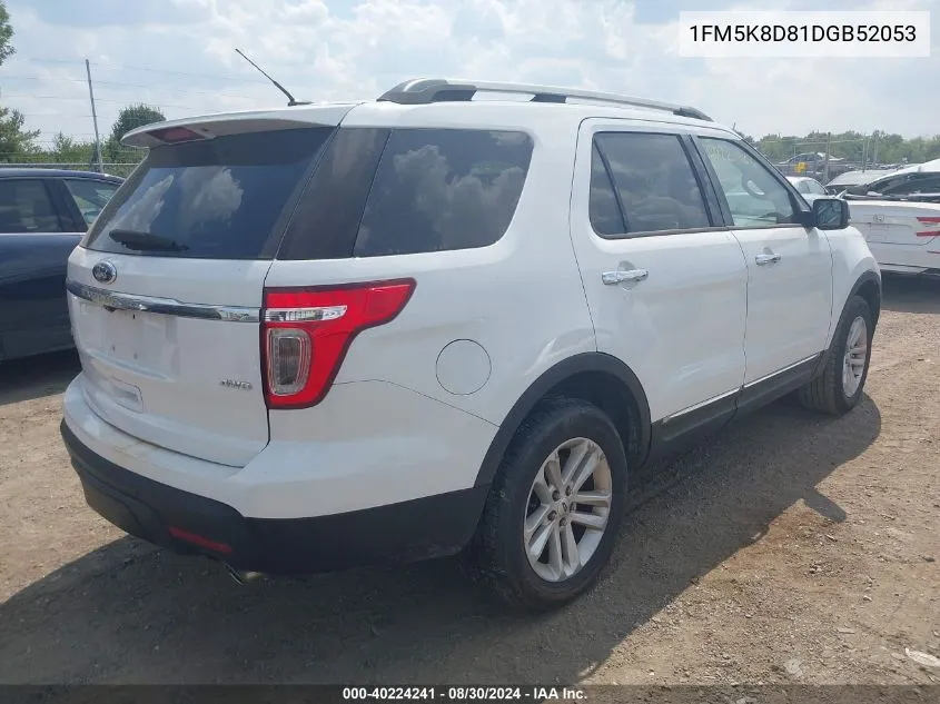 2013 Ford Explorer Xlt VIN: 1FM5K8D81DGB52053 Lot: 40224241