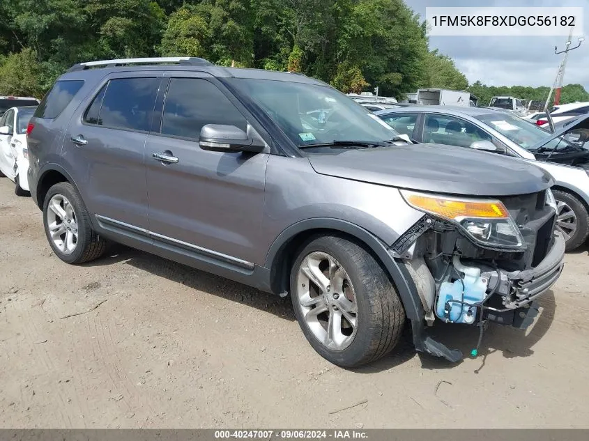 1FM5K8F8XDGC56182 2013 Ford Explorer Limited