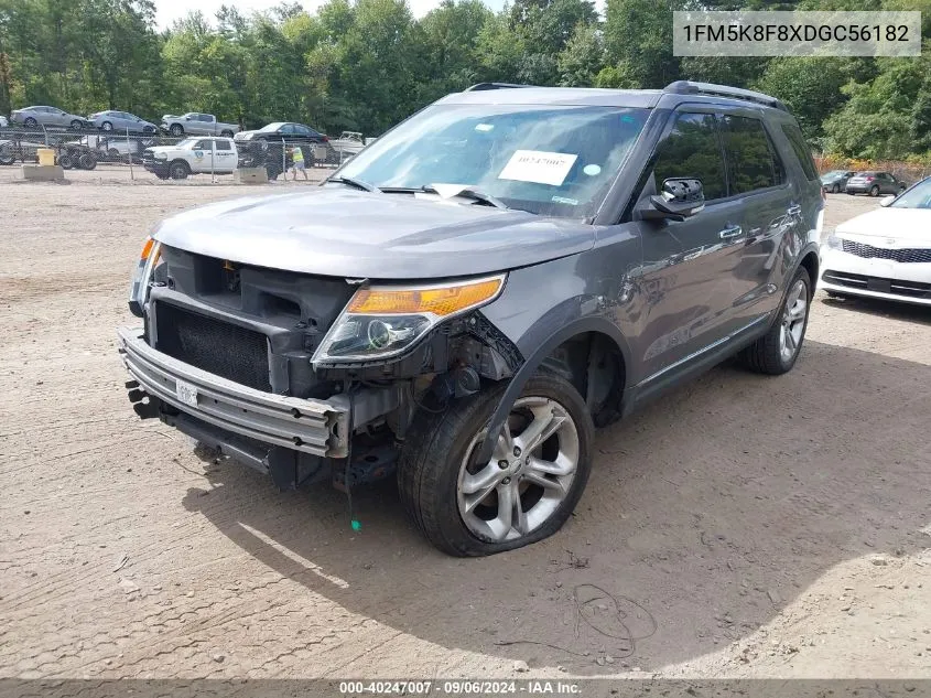 1FM5K8F8XDGC56182 2013 Ford Explorer Limited