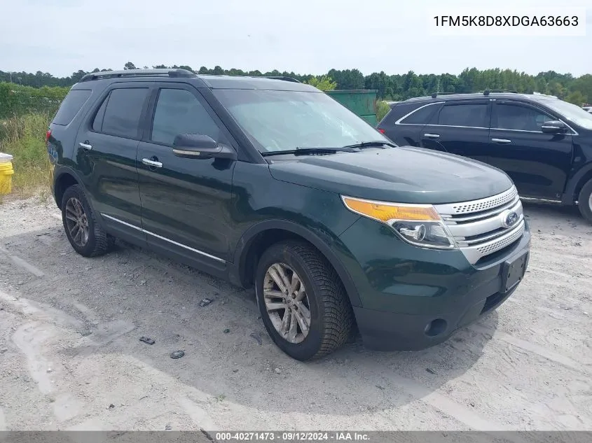 1FM5K8D8XDGA63663 2013 Ford Explorer Xlt