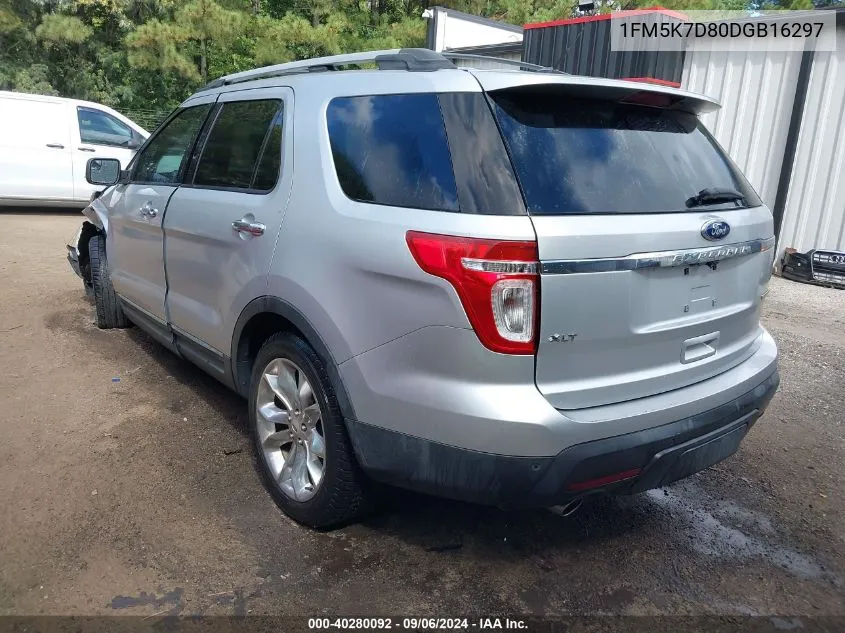 1FM5K7D80DGB16297 2013 Ford Explorer Xlt